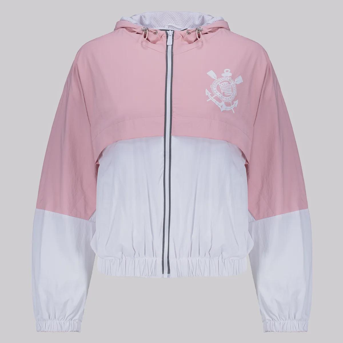 Jaqueta Corta Vento Corinthians Futfanatics Feminina em Promoção