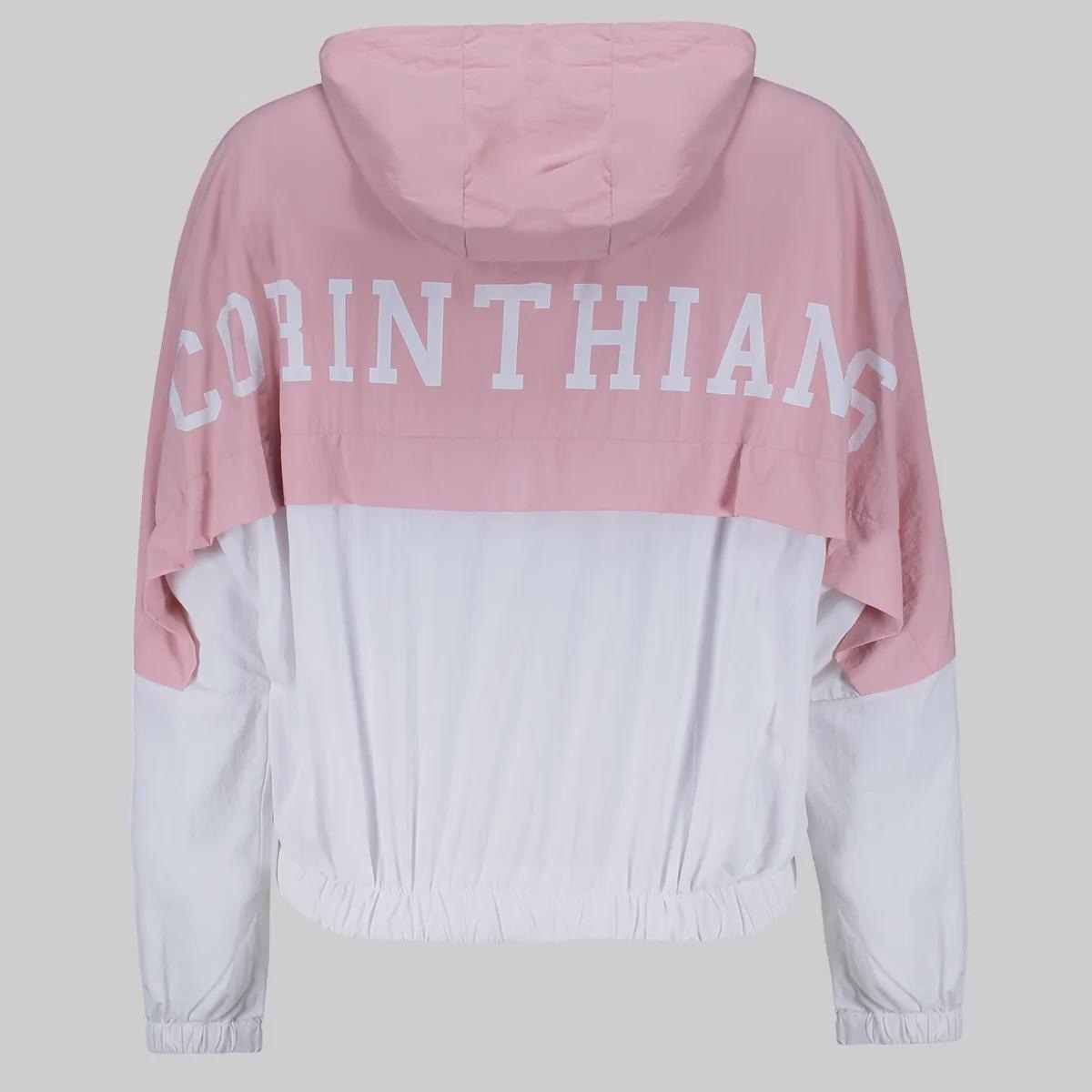 Jaqueta Corta Vento Corinthians Futfanatics Feminina em Promoção