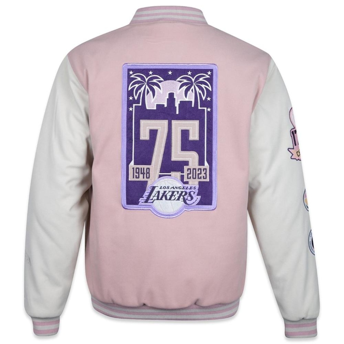 NBA Lakers バーシティジャケット FREAK'S STORE NBA ナイロン バーシティジャケット スタジャン