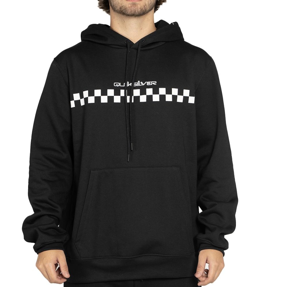 Blusão de Moletom Quiksilver Checker WT25 Masculino em Promoção