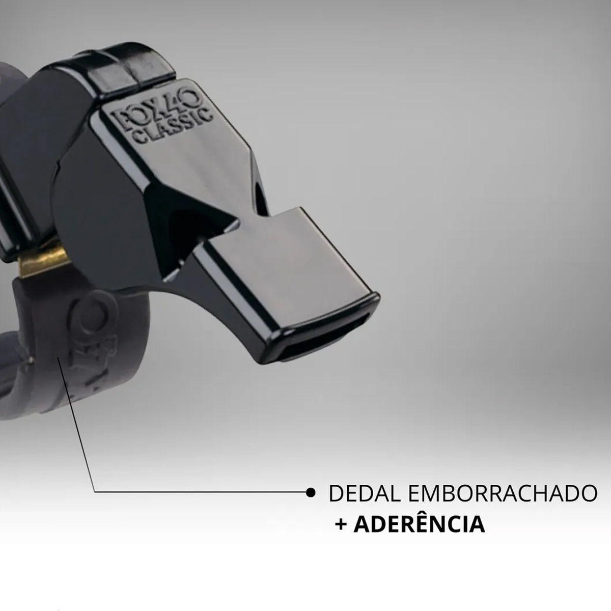 Apito Fox 40 Dedal Epik Cmg C/ Prot. Silicone Exp Profissional - Foto 3