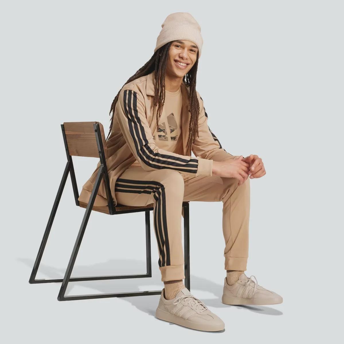 Agasalho Masculino Adidas sem Capuz 3 Stripes - Foto 3