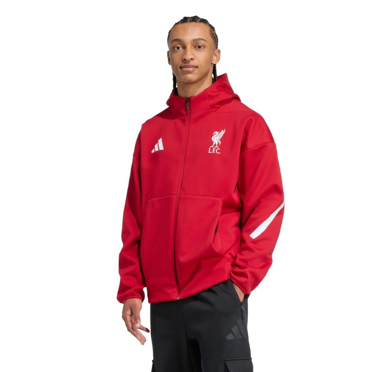 Jaqueta Masculina Hino adidas Liverpool FC Z.N.E. | Centauro