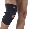Joelheira Ajustável Oxer Neoprene Flexível - Adulto PRETO