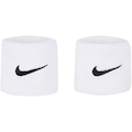 Munhequeira Nike Peq Swoosh Wristband Unissex Ac2286-409 BRANCO/PRETO
