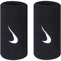 Munhequeira Nike Swoosh Double Wristband Unissex Ac2287-100 PRETO/BRANCO