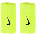 Munhequeira Nike Swoosh Double Wristband Unissex Ac2287-100 VERDE/PRETO
