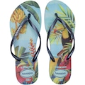 Chinelo Havaianas Slim Tropical Feminino AZUL