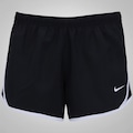Shorts Nike Dry Tempo Feminino Infantil PRETO/BRANCO