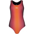 Maiô Fila Austrália Print - Feminino ROXO/LARANJA
