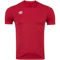 Camisa Umbro Manga Curta TWR Striker - Masculina VERMELHO