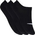 Kit de Meias Sapatilha Nike Lightweight Train com 3 Pares - Feminino PRETO