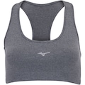 Opção de cor CINZA ESCURO de Top Fitness com Proteção Solar UV Mizuno Essence - Feminino
