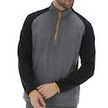 Blusa de Frio Fleece Nord Outdoor Bicolor - Masculina CINZA ESCURO/PRETO
