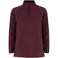 Blusa de Frio Fleece Nord Outdoor Bicolor - Feminina VINHO