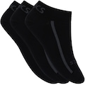 Kit de Meias Asics Soft Cotton com 3 Pares - Adulto PRETO