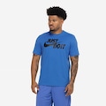 Camiseta Básica Masculina Nike Just Do It AZUL/PRETO