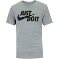 Camiseta Básica Masculina Nike Just Do It CINZA ESCURO