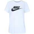Camiseta Nike Sportswear Essential Icon Futura - Feminina BRANCO/PRETO