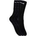 Kit de Meias Nike Everyday Cushioned Crew Cano Alto Unissex PRETO