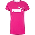 Camiseta Puma Essentials Logo - Feminina ROSA
