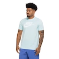 Camiseta Básica Masculina Nike Icon Futura AZUL CLARO
