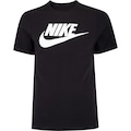 Camiseta Básica Masculina Nike Icon Futura PRETO/BRANCO