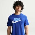 Camiseta Básica Masculina Nike Icon Futura AZUL/AZUL CLARO