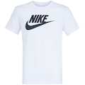 Camiseta Básica Masculina Nike Icon Futura BRANCO/PRETO