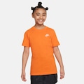 Camiseta Nike Sportswear Tee Emb Future - Infantil LARANJA