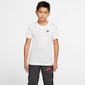 Camiseta Nike Sportswear Tee Emb Future - Infantil BRANCO/VERMELHO