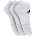 Kit de Meias adidas Ligth Low com 3 Pares - 39 a 42 - Adulto BRANCO