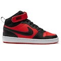 Tênis Cano Alto Nike Court Borough Mid - Infantil VERMELHO/PRETO