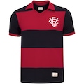 Camisa Polo do Vitória 1990 RetrôMania - Masculina VERMELHO/PRETO