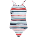 Maiô para Natação Oxer Tarita Listra - Infantil Branco/Aqua
