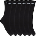 Kit de Meias Cano Alto Nike Everyday Cushioned Crew Adulto PRETO