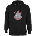 Blusão de Moletom com Capuz do Corinthians Embroidery - Masculino PRETO