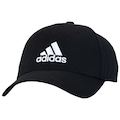 Boné Aba Curva adidas Baseball Cotton Twill - Strapback - Adulto PRETO/BRANCO