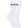 Kit de Meias Cano Alto adidas Cush Crew com 3 Pares - 41 a 43 - Masculino BRANCO