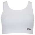 Top Fitness com Bojo Fila Essential II - Adulto BRANCO/VERMELHO