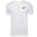Camiseta Básica Nike Club Logo Pequeno Masculina BRANCO