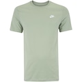 Camiseta Básica Nike Club Logo Pequeno Masculina VERDE CLARO