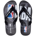 Chinelo Rider NBA Street Bold - Masculino PRETO/BRANCO