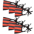 Máscara de Proteção Adams Kit com 6 Unidades VERMELHO/PRETO