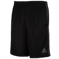 Opção de cor PRETO de Bermuda Masculina adidas Basica 3 Listras