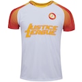 Camiseta Liga da Justiça Flash Fard - Masculina BRANCO/VERMELHO