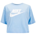 Blusa Cropped Nike Tee Sportswear Essential - Feminina AZUL CLARO