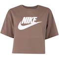 Blusa Cropped Nike Tee Sportswear Essential - Feminina MARROM