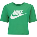 Blusa Cropped Nike Tee Sportswear Essential - Feminina VERDE CLARO