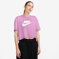 Blusa Cropped Nike Tee Sportswear Essential - Feminina ROSA